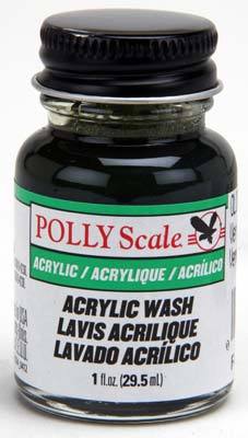 Floquil F414447 Olive Green Polly Scale Acrylic Wash Paint - 1 oz. Bottle
