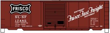 Accurail 34331 HO 40' AAR Steel Boxcar Kit - Frisco #17485
