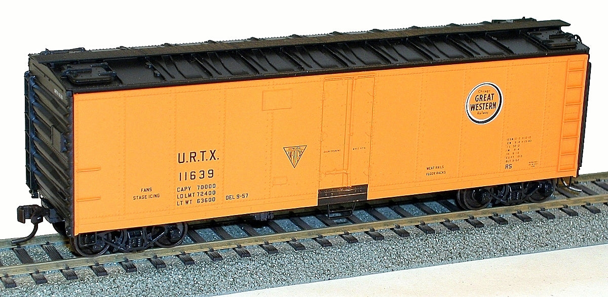 Accurail 8318 HO Chicago Great Western 40' Steel Refrigerator Cars #11639