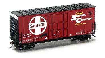 Roundhouse 76626 HO Santa Fe 40' High Cube Plug Door Box Car #14060
