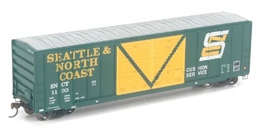 Athearn 87381 HO Seattle & North Coast 50' FMC Double Door Box RTR #1133
