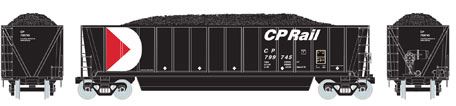 Athearn 97531 HO Canadian Pacific Bathtub Gondola w/Coal Load RTR #799745