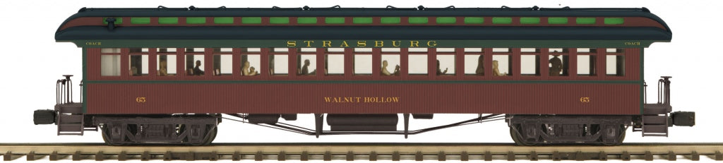 MTH 20-62067 O Strasburg 64' Woodsided Coach Car