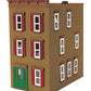 MTH 30-90508 O 3-Story Town House #2 (Tan & Red)