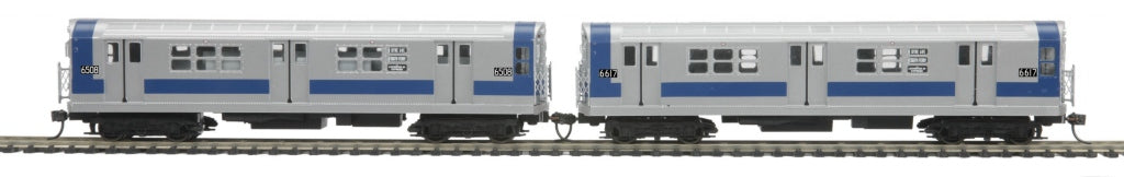 MTH 80-2346-3 HO MTA R-17 Subway Car Add-On Non Powered Set (Set of 2)
