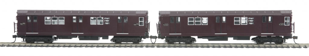 MTH 80-2348-3 HO MTA R-17 Subway Car Add-On Non Powered Set (Set of 2)