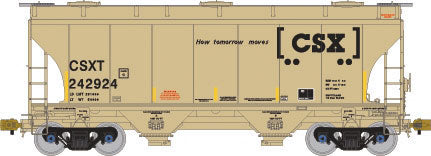American Limited Models 1017 HO CSX Transportation 2-Bay Covered Hopper #242924