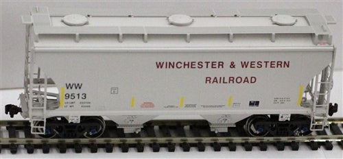 American Limited Models 1070 HO Winchester & Western 2-Bay Covered Hopper #9514