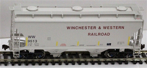 American Limited Models 1076 HO Winchester & Western 2-Bay Covered Hopper #9571