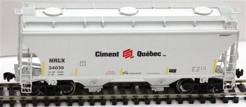 American Limited Models 1081 HO Ciment Que'bec NRLX 2-Bay Covered Hopper #34039