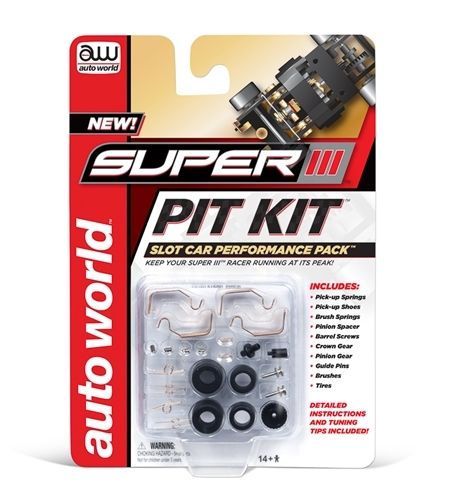 Auto World 00301 HO Super III Pit Kit Keep your Super III