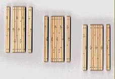 Blair Line 119 HO Laser-Cut 1-Lane 1.75" Rough Cut Wood Grade Crossing (3)