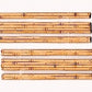 Blair Line 122 HOn3 2-Lane 3.56" Stained Laser Wood Grade Crossing (Set of 2)
