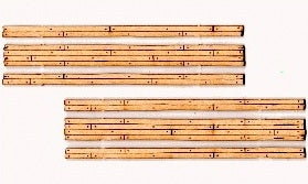 Blair Line 122 HOn3 2-Lane 3.56" Stained Laser Wood Grade Crossing (Set of 2)