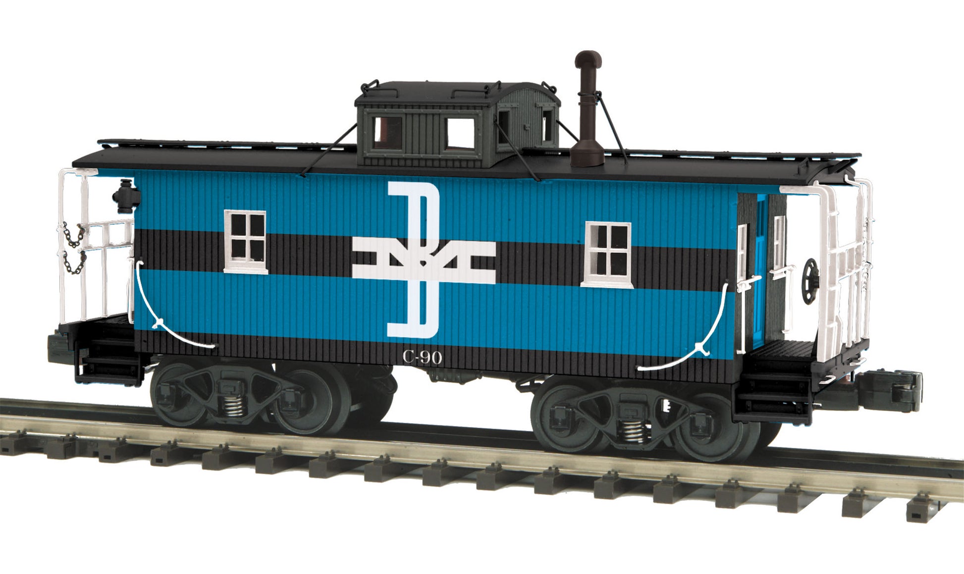 MTH 20-91580 O Boston & Maine N-6b Caboose w/Operating Signal Man