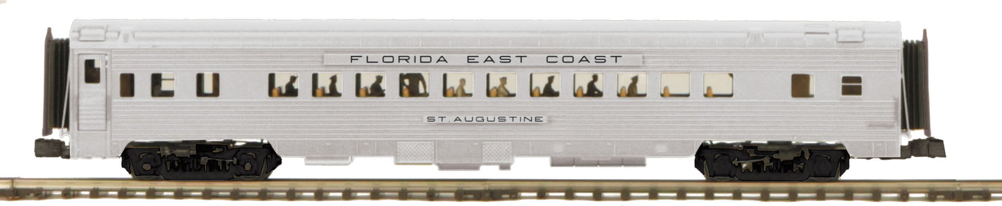 MTH 20-61017 O Florida East Coast 70' Streamlined Pass Coach Car (Ribbed Sided)