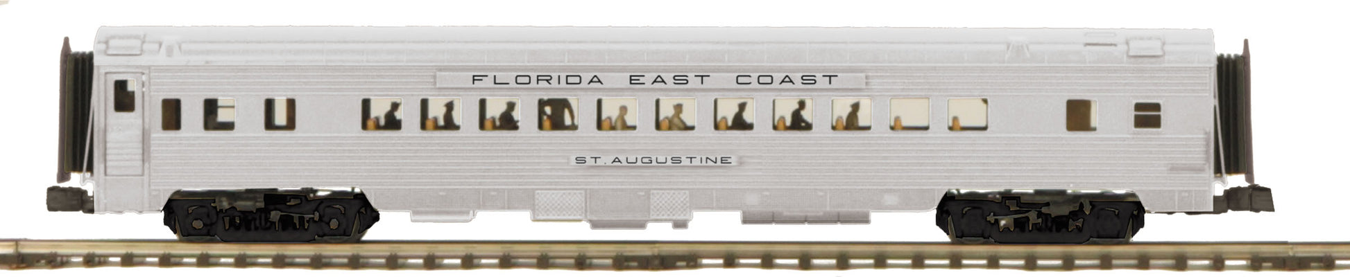 MTH 20-61017 O Florida East Coast 70' Streamlined Pass Coach Car (Ribbed Sided)