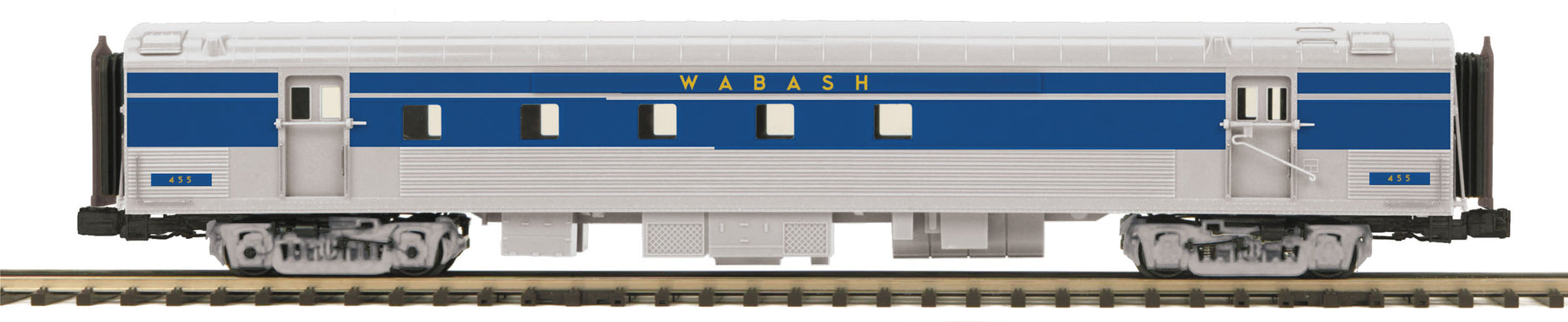 MTH 20-68272 O Wabash 70' Streamlined RPO Passenger Car (Ribbed Sided)