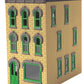 MTH 30-90506 O 3-Story Town House #1 (Cream & Green)
