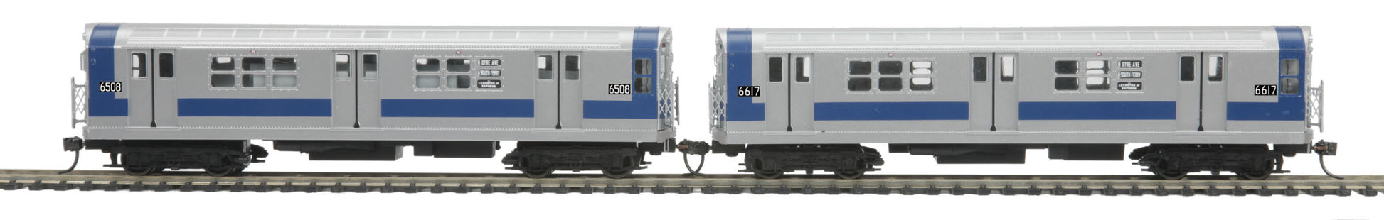 MTH 80-2346-3 HO MTA R-17 Subway Car Add-On Non Powered Set (Set of 2)
