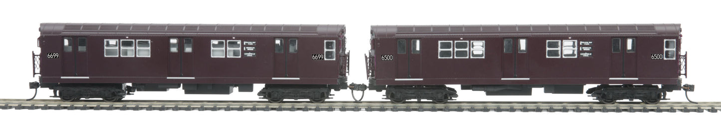 MTH 80-2348-3 HO MTA R-17 Subway Car Add-On Non Powered Set (Set of 2)