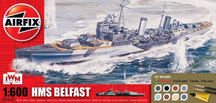 Airfix Products A50069 1:600 HMS Belfast Gift Set Kit