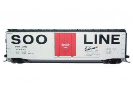 Rivarossi HR6363 HO Soo Line 50ft Boxcar with Plug Door and Roofwalk #178338