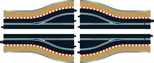 Scalextric C7014 1:32 Pit Lane Track (Left Hand) - Includes Sensor