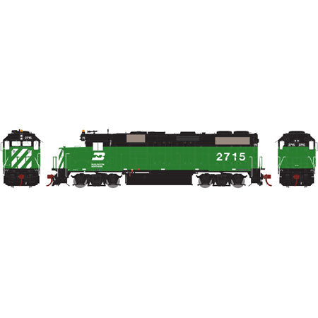 Athearn G40931 HO Burlington Northern GP39-2 Phase IIb Diesel Locomotive #2715
