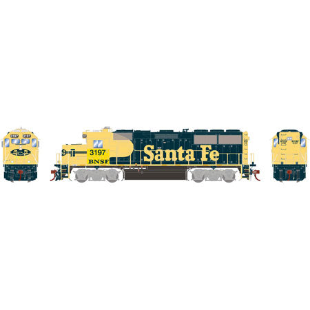 Athearn G65327 HO BNSF/Ex-SF/Faded GP50 Phase I Diesel Locomotive #3197