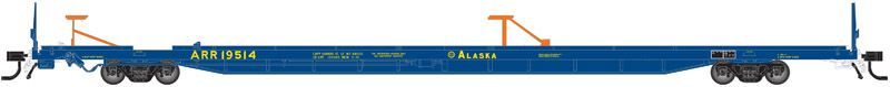 Atlas 20003696 HO Alaska 89' Flat Car #19514