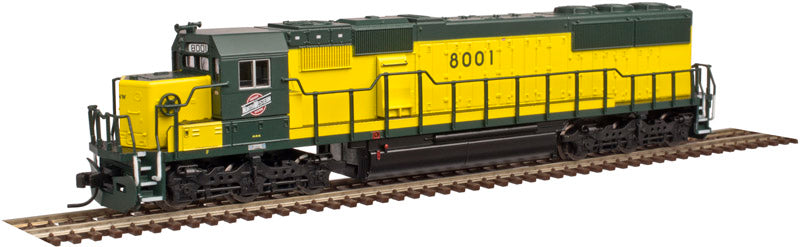 Atlas 40002662 N Chicago & North Western SD60 Locomotive w/DCC #8001