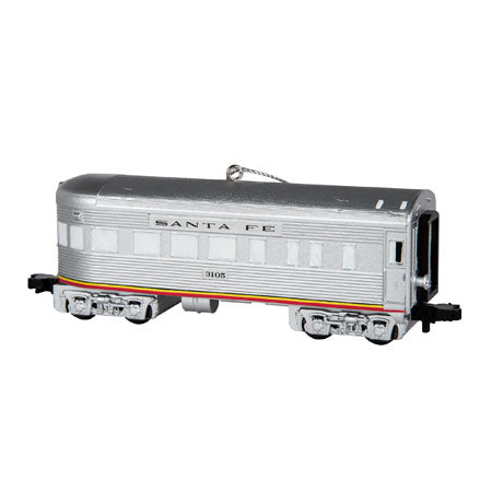 Lionel 9-22054 Santa Fe Passenger Car Plastic Ornament