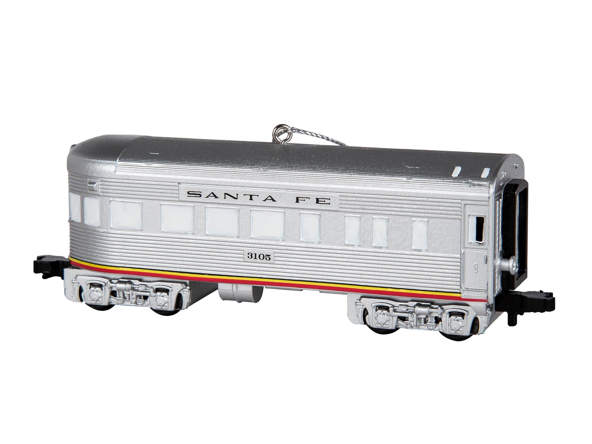 Lionel 9-22055 Santa Fe 3105 Observation Car Plastic Ornament Holiday Memories