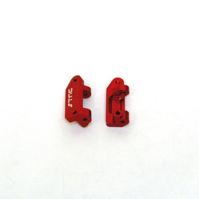 ST RACING CONCEPTS ST3632R CNC Mach Alum Caster Blocks Stampede/Rustler (Red)