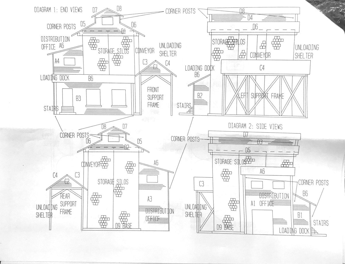 The N Scale Architect 398SFC Saratoga Fuel Co Building Kit