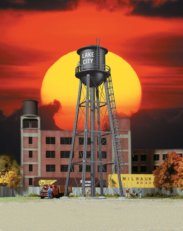 Walthers 933-3832 N City Water Tower Assembled Black