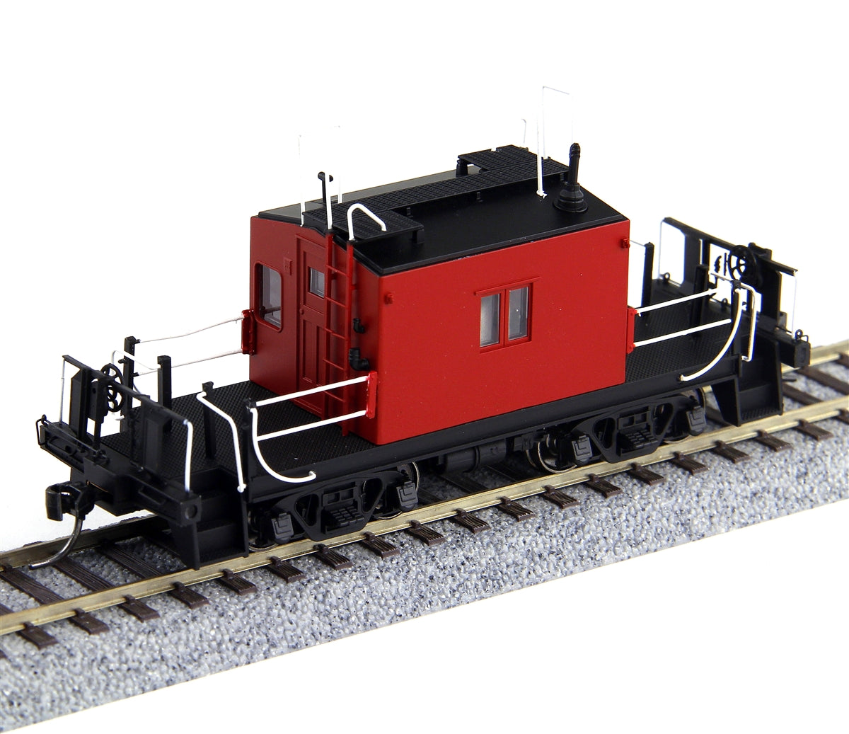 Fox Valley Models 31157 HO Painted Transfer Caboose Red with Large Windows