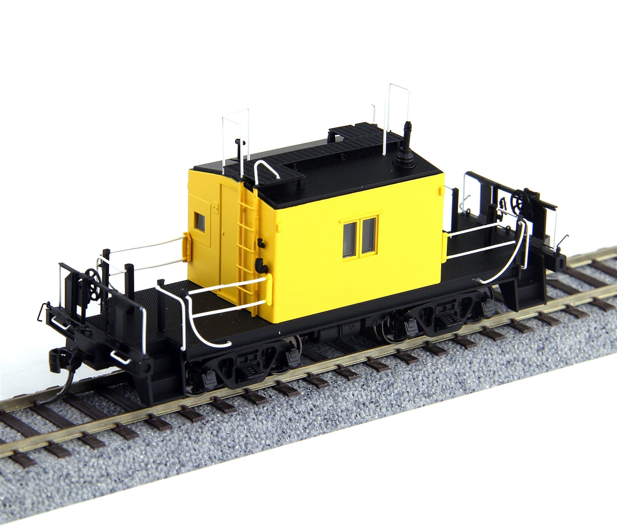 Fox Valley Models 31158 HO Painted Transfer Caboose Yellow with Plated Windows