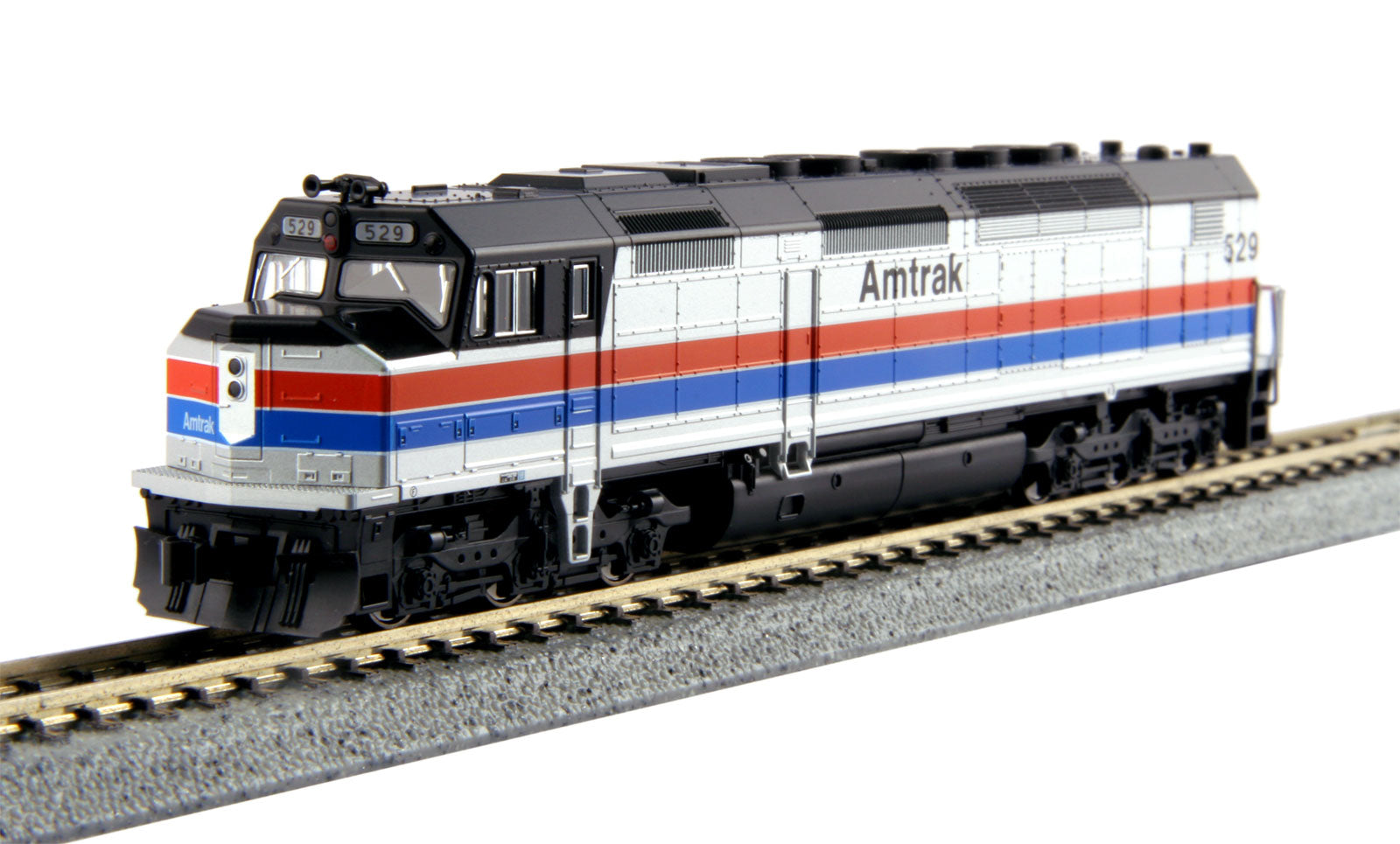 Kato 176-9203 N Amtrak EMD SDP40F Phase II Diesel Locomotive Standard DC #529