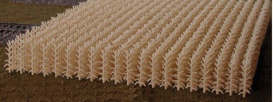 Bluford Shops 202 HO Autumn Harvest Cornfield Kit 23-11/16 Square Inches/153