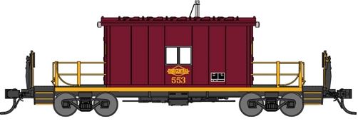 Bluford Shops 24240 N Ohio Central Steel Transfer Caboose with Short Roof #553