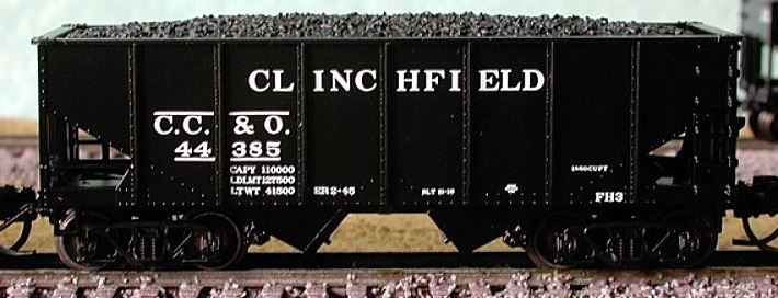 Bluford Shops 60123 N Clinchfield CC&O USRA 30' 6" 2-Bay Hopper (Pack of 3)