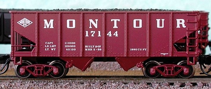 Bluford Shops 60072 N Montour USRA 30'6" 2-Bay Hopper - Ready-To-Run (Pack of 2)