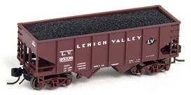 Bluford Shops 60212 N Lehigh Valley USRA 30'6" 2-Bay Hopper with Load (Set of 2)