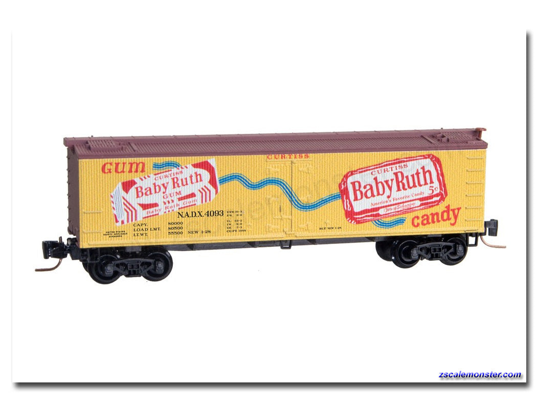 MicroTrains 51800350 Z Nestle Baby Ruth 40' Wood-Sheathed Reefer #4093