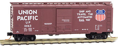 Micro-Trains 02200192 N Union Pacific 40' Standard Plug & Sliding Boxcar #111163