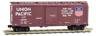 Micro-Trains 02200191 N Union Pacific 40' Standard Plug & Sliding Boxcar #111090