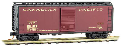 Micro-Trains 02000986 N Canadian Pacific 40' Standard Single Door Boxcar #29104