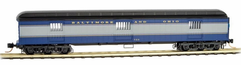 Micro-Trains 14900090 N Baltimore & Ohio 70' Heavyweight Horse Car #733
